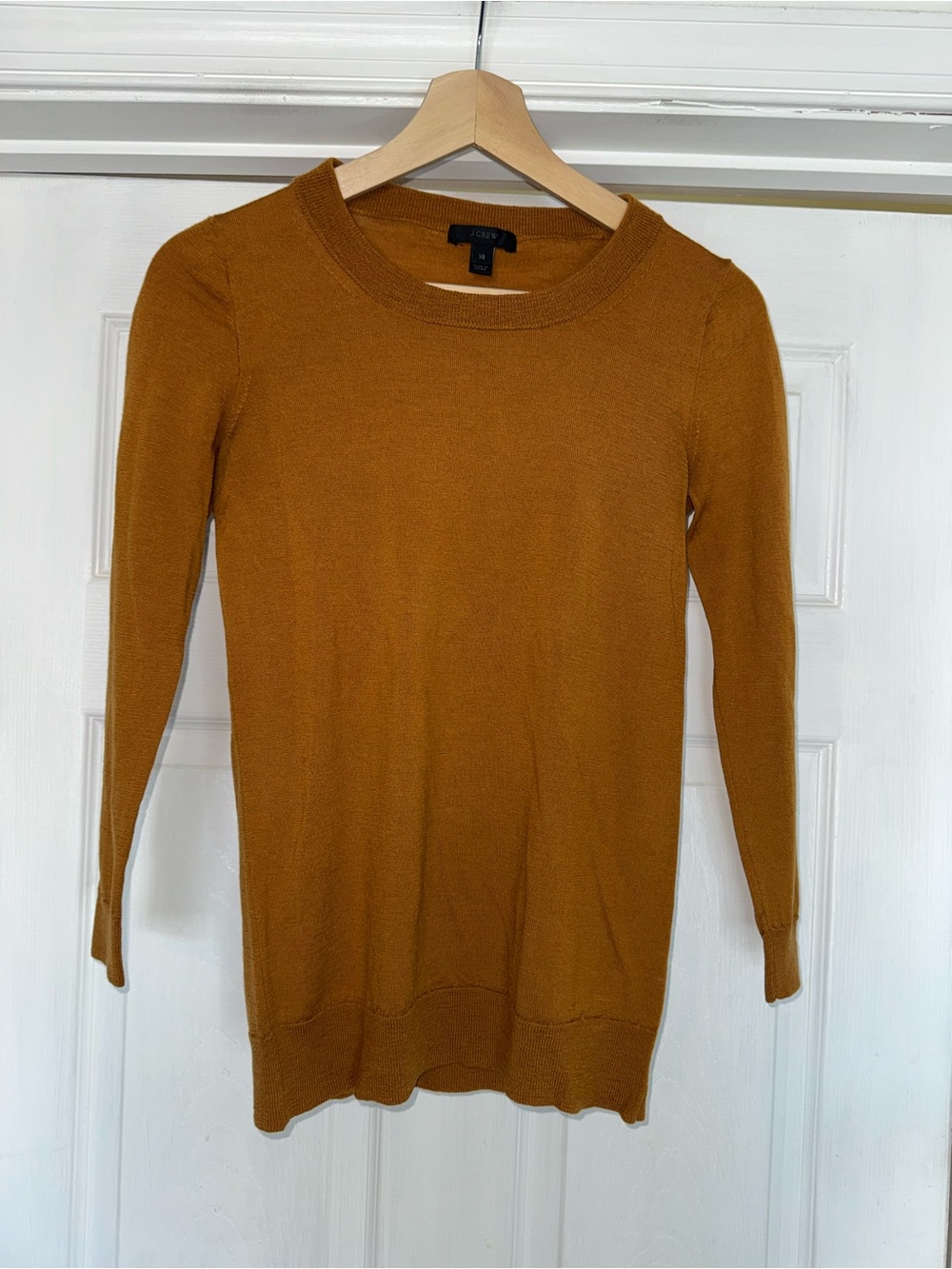 J. Crew Merino Wool Mustard Crewneck Sweater XS